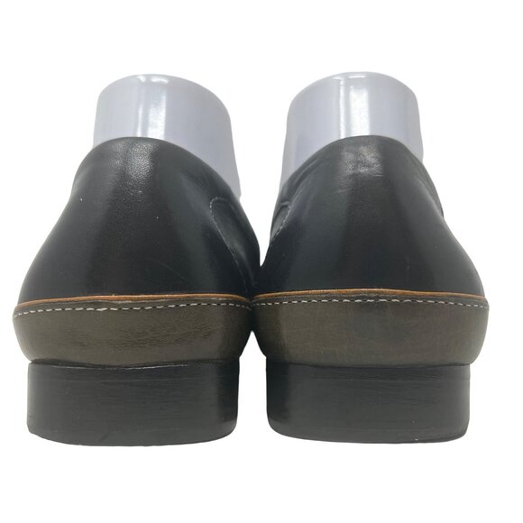 Cole Haan‎ Black Green Leather Moc Toe Loafer Leather Sole Size 9B - Picture 6 of 9
